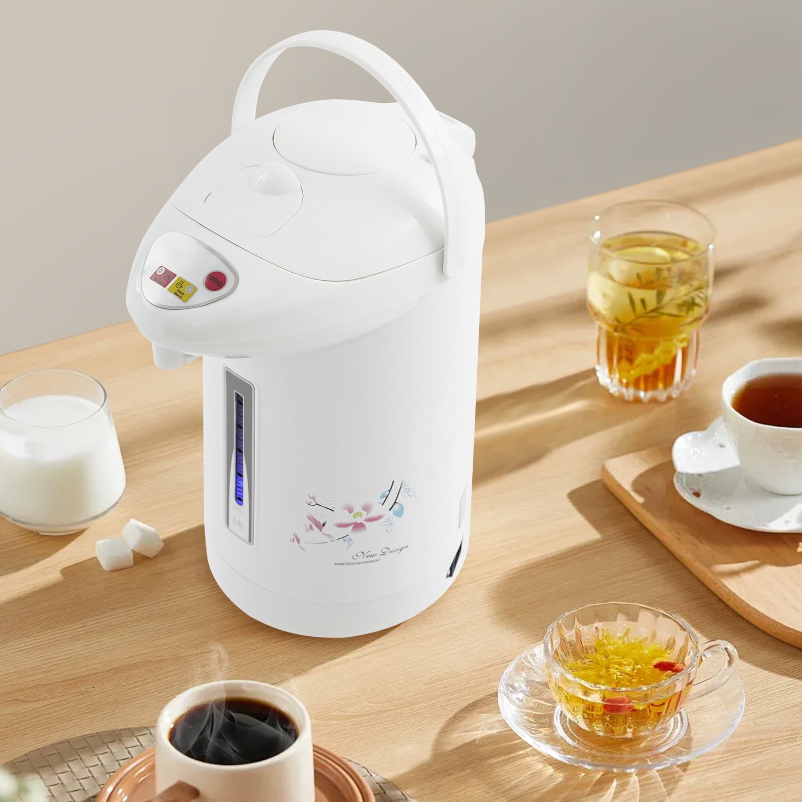 Modern Column Countertop Portable Hot Water Dispenser White for Restaurants, Living Rooms, Dining Rooms