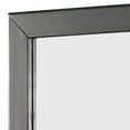 thumbnail image 4 of 32 Inch Transitional Style Wooden Frame Mirror, Gray, 4 of 5