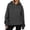 Dark Gray Sweatshirts, variant on Jsaierl Womens Half Zip Hoodies Basic Solid Color Hooded Sweatshirt Lightweight Sweater Workout Long Sleeve Tops Fall Fashion S-2XL
