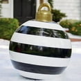 thumbnail image 5 of Qwtwty 23.6 Inch Giant PVC Inflatable Christmas Decorated Ball Ornaments Outdoor Large Xmas Blow Ball Decorations for Holiday Yard Lawn Porch Decor (Black), 5 of 6