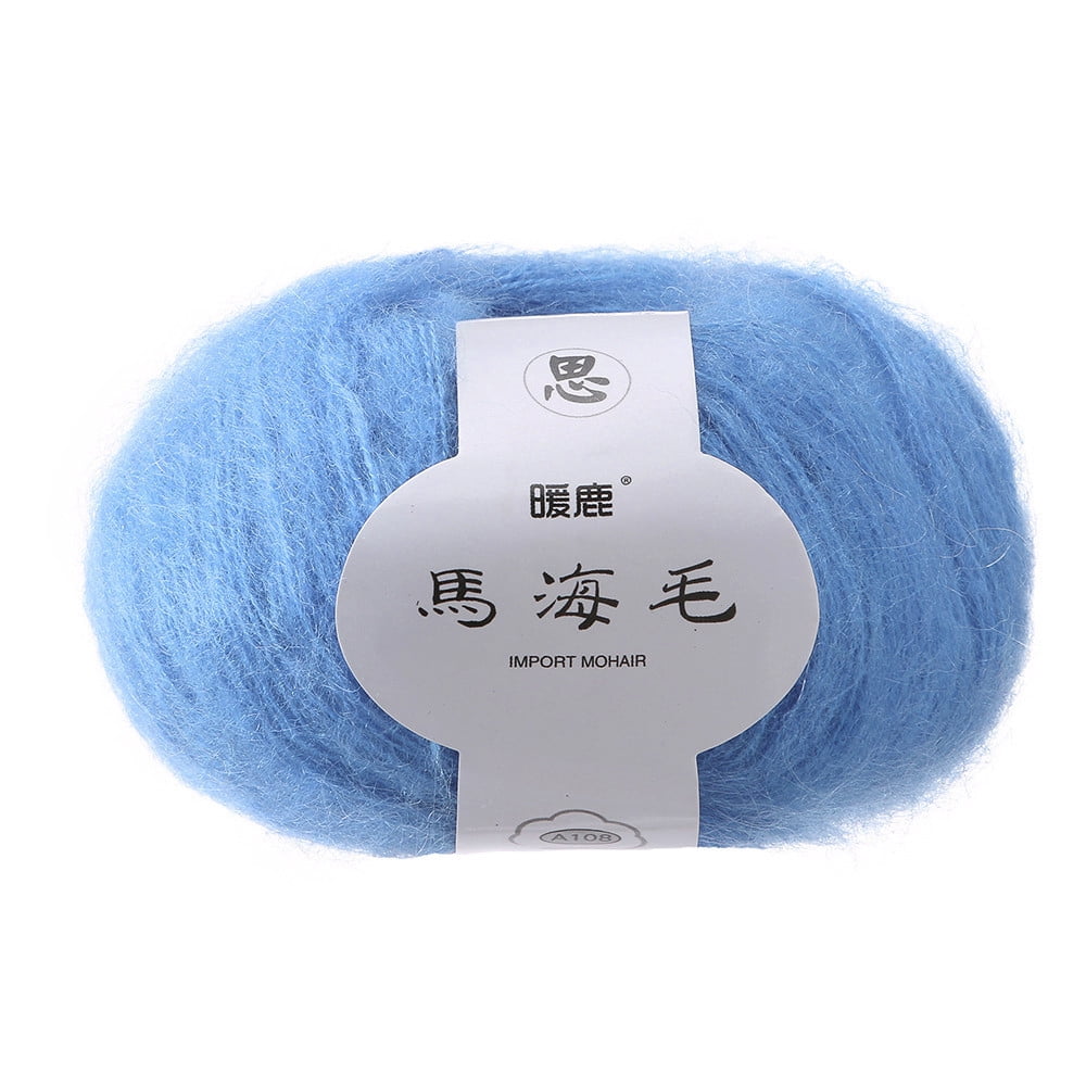 MIARHB Soft Mohair Knitting Wool Yarn Diy Shawl Scarf Crochet Thread ...