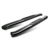 Black 4" Oval Curved Tube Side Step Nerf Bar for 04-14 Ford F150 Standard Cab 05 06 07 08 09 10 11 12 13