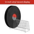 thumbnail image 4 of lanema Vinyls Record Display Rack Metal Stand for 7 and 12 inches Albums with 15 Slots for Music Lovers and Home Organization, 4 of 7