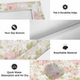 thumbnail image 6 of Pink Flowers Outdoor Rug for Patio/Deck/Porch, Non-Slip Large Area Rug 4 x 6 Ft, Country Botanical Floral Leaves Romantic Indoor Outdoor Rugs Washable Area Rugs, Reversible Camping Rug Carpet Runner, 6 of 8