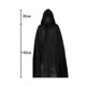 thumbnail image 5 of Disfraz de Halloween, disfraz de la Parca de 175 cm con guadaña de la muerte y guantes de esqueleto, capa con capucha negra, disfraz de Halloween unisex, carnaval, cosplay, 5 of 5