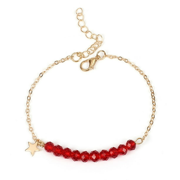 Pulseras para mujer, regalos para mujer, accesorios, pulsera de cristal, moda, combinable, pulsera de estrella femenina, pulsera de cristal