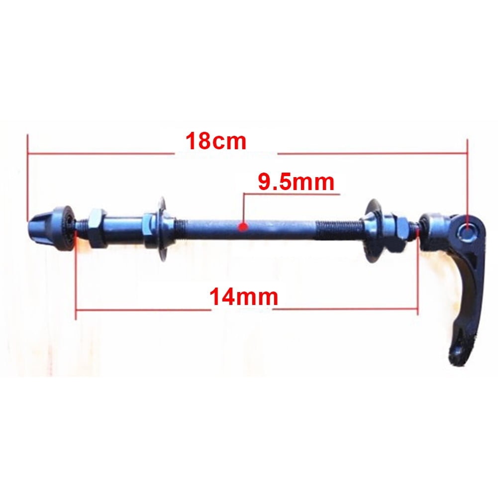 Pro Bamboo Kitchen Quick Release Wheel Front and Rear Axle Hollow Shaft Kit Golden Front and Rear Skewers Quick Release Clip Bolt Lever for Road Mountain Bicycle MTB 