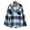 Blue, variant on Women's Shirts Long Sleeve Button Up Boyfriends Blouses Tops Flannel Shirts 2025 Fall Outfits Long Sleeve Shiny Shackets Jacket Coats Business Casual Blouse Top