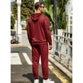 thumbnail image 5 of Coshow Men's 2 Piece Hoodie Sportswear Long Sleeve Casual Set Jogger Sports Set, 5 of 5