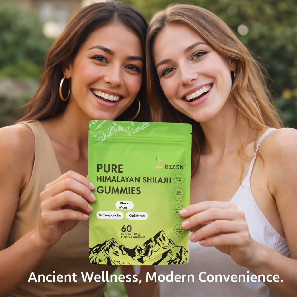Shilajit Gummies 3000mg– Himalayan  Superfood Supplement 60 Count - Natural Fulvic Acid Energy