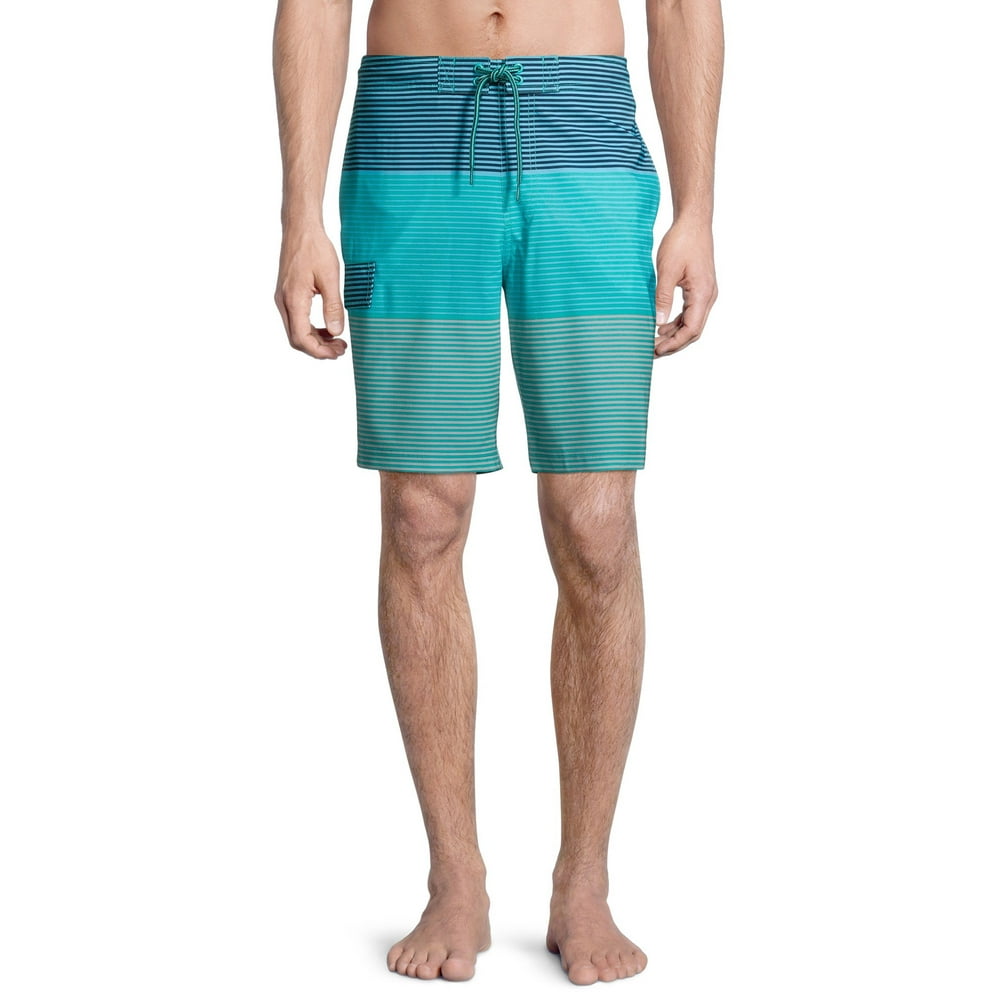 Men's and Big Men's 9" Color Block Swim Trunk, up to
