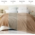 thumbnail image 3 of czcpp-Fleece Blankets Queen Size, Soft Warm and Fuzzy Blanket for Bed, Suitable for All Seasons, 90x90 Inches, Camel, 3 of 4