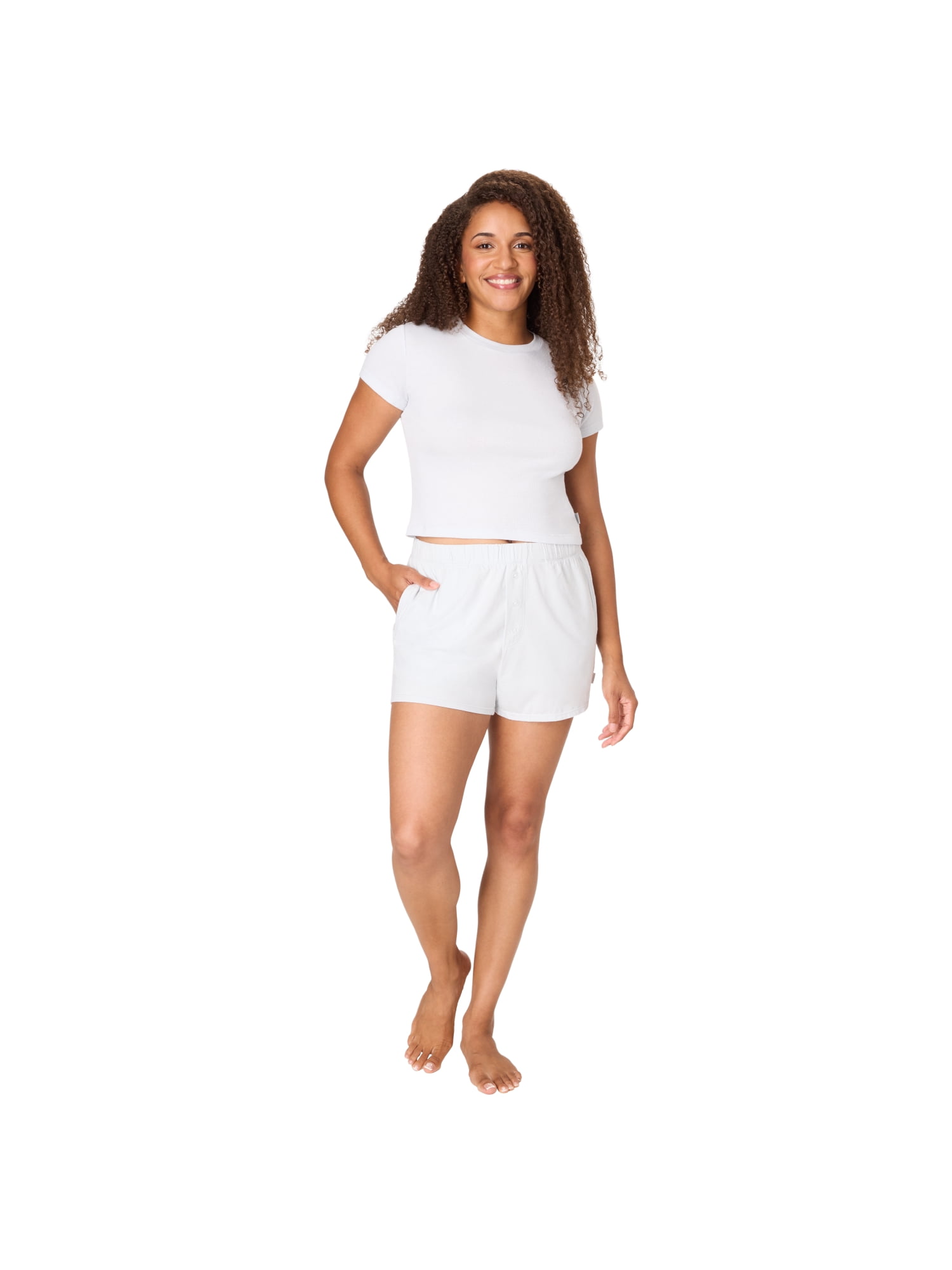 Hanes Originals Women's SuperSoft Comfywear Jersey Sleep Shorts, Sizes S to 2X