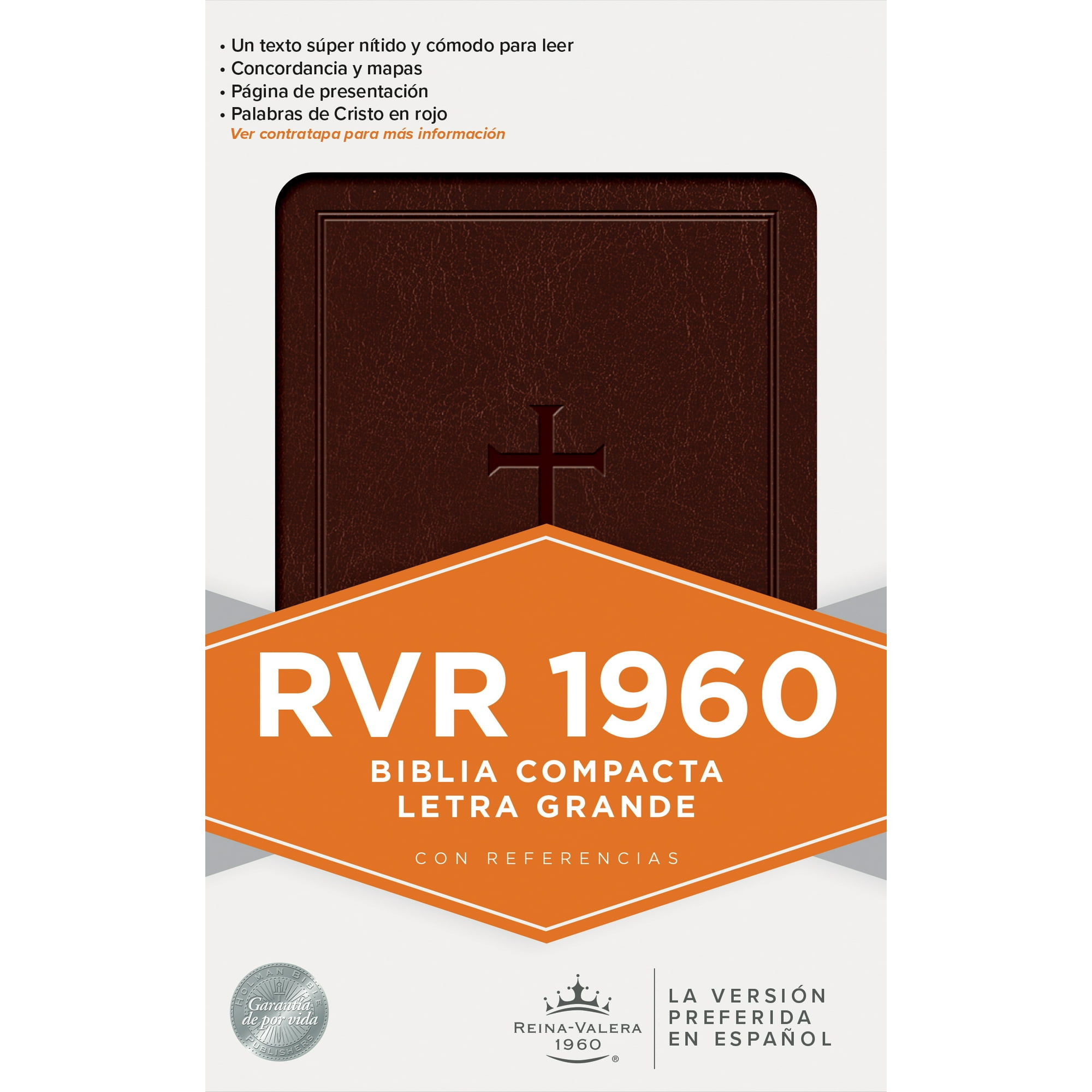 RVR 1960 BIBLIA COMPACTA LETRA GRANDE, (HARDCOVER)