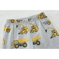 thumbnail image 3 of FEDPOP Toddler Boy Pajama Truck 2 Piece Pjs Long Sleeve Sleepwear 4T, 3 of 7