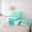 Cyan P, variant on Erosebridal Bowknot Initial H Twin Bedding Sets 7-Piece for Girls, Abstract Ombre Bedding Comforter Set
