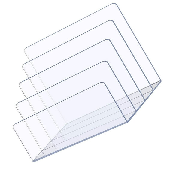 LABSERRON Desk Organizer Sorter File Stand Transparent 1Set