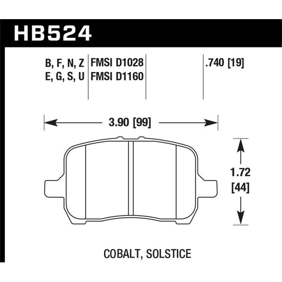 Hawk 05-07 Cobalt SS / 08-09 HHR / 04 Malibu / 07A G5 GT / 06 G6 / HPS Street Front Brake Pads Fits select: 2011-2012 CHEVROLET MALIBU, 2005-2007 PONTIAC G6