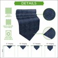 thumbnail image 5 of Indigo Blue Table Runner Linen Burlap Table Runner 72 Inches Long Farmhouse Vintage Blue Solid Color Dresser Scarves for Kitchen Island Coffee Dining Room Party Wedding Holiday Decoration 14"x72", 5 of 8