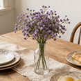 thumbnail image 5 of Babys Breath Artificial Flowers, 2Pcs 5.9inch Gypsophila Faux Flowers, Exquisite Photography Props, Ideal for Wedding Bouquets Party Home Garden Decoration(Purple), 5 of 6