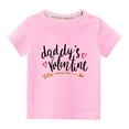 thumbnail image 1 of Pisexur Mode Mignon pour Tout-Petits Garçons Filles Couleur Unie Col Rond Saint-Valentin Imprimé Cœur Manches Courtes, 1 of 4