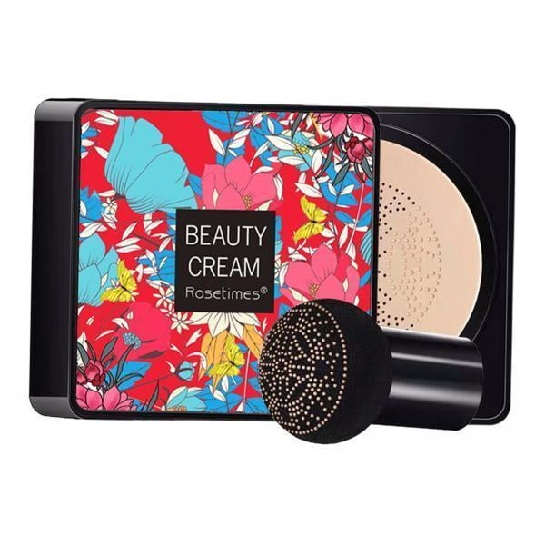 Colchón de aire,Crema de hongos con colchón de aire de larga duración,Base de maquillaje iluminadora BB Cream para el rostro,Corrector autoajustable de cobertura hidratante,Crema de color