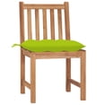 thumbnail image 3 of vidaXL 1/2/4/6/8x Solid Wood Teak Patio Chairs with Cushions Multi Colors, 3 of 11