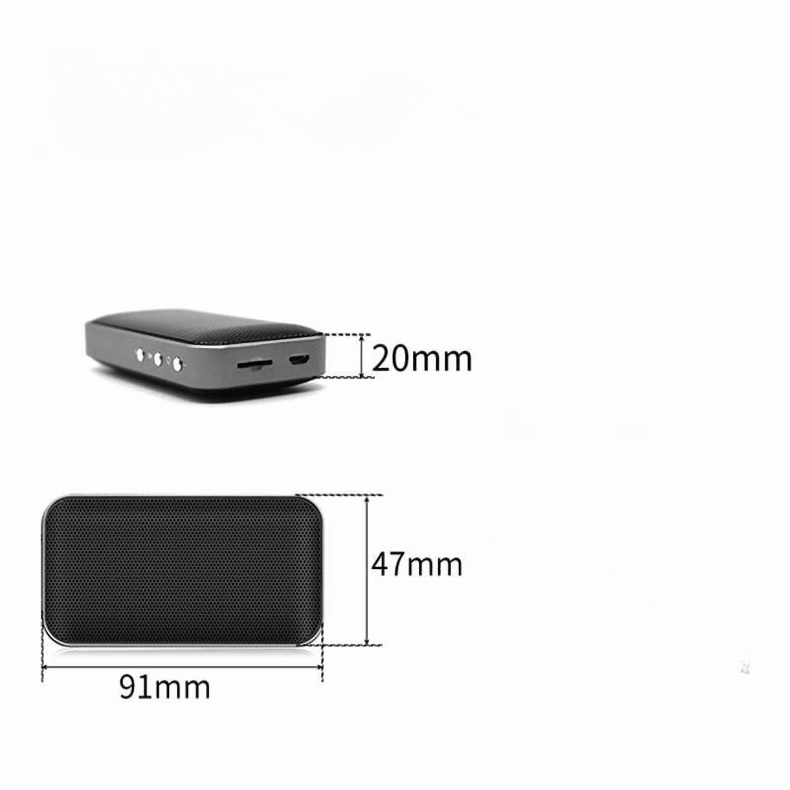Portable Bluetooth Wireless Speaker with Heavy Bass, Ideal for Sports and Running, Features Card Slot and Hanging Strap
