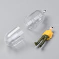 thumbnail image 3 of Plastic Mini Capsule Pendants with Litter Doll & Platinum Tone Iron Findings Mixed Color 28x11mm Hole: 2mm, 3 of 3