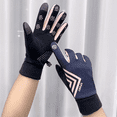 thumbnail image 4 of Guantes de terciopelo para mujer, resistentes al viento, impermeables, con pantalla táctil, guantes cálidos con forro polar, guantes para montar al aire libre para otoño e invierno para hombres, 4 of 5