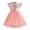 Pink 2, variant on HAOTAGS Girls Floral Dresses Size 7,Fashionable Flutter Sleeves Summer Casual Princess Dress with Belt Red