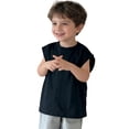 thumbnail image 4 of Curuila Kids Girls Boys Tops Sleeveless Vest Solid Color Crew Neck Comfortnable Tee Black Size 2-3 Years, 4 of 4