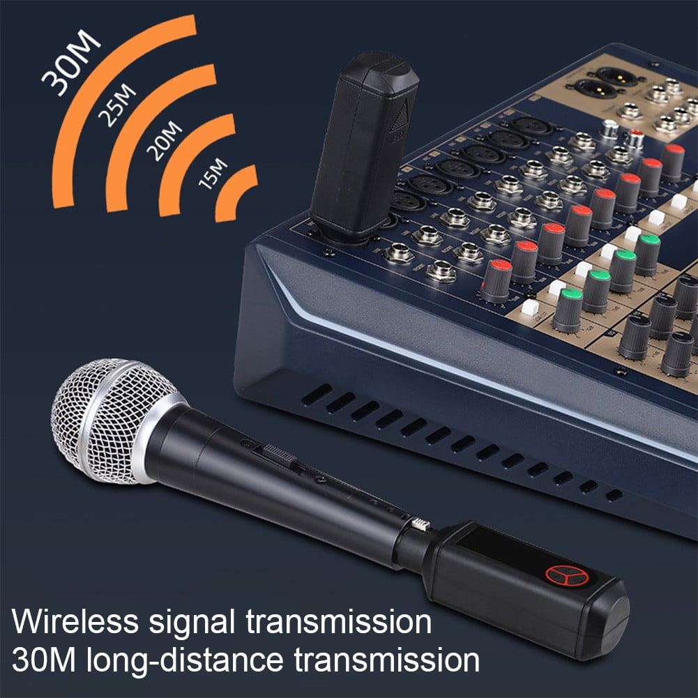 2.4GHz Wireless Microphone System Wired Dynamic Coil Condenser Mic Converter 1/2 Rechargeable XLR Transmitter Receiver Mic Parts