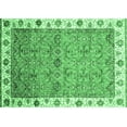 thumbnail image 1 of Ahgly Company Indoor Rectangle Oriental Emerald Green Traditional Area Rugs, 5' x 8', 1 of 4