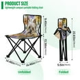 thumbnail image 3 of Folding Chair Camping Chair For Camping Picnicking Outdoor Beach and Travel Lovely Yorkshire Terrier Dogs, 3 of 8
