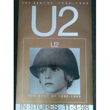 U2 Best Of 1980-1990 Version 2 Poster (Best Hole In The Wall)
