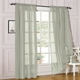 thumbnail image 2 of Window Sheer Curtains 2 Panels Voile Light Filtering Sheer Curtain Panel Drapes Treatment for Bedroom Living Room Children Room Kitchen Yard, 2 of 5