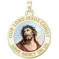 thumbnail image 3 of Picturesongold.Com Our Lord Jesus Christ Religious Medal Necklace Pendants Adult-2/3 14K White Gold, 3 of 3