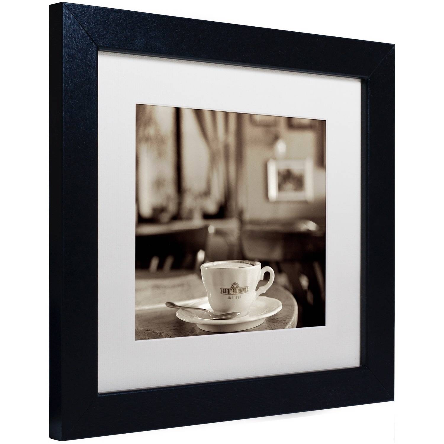 Trademark Fine Art "Tuscany Caffe IV" Canvas Art by Alan Blaustein, White Matte, Black Frame