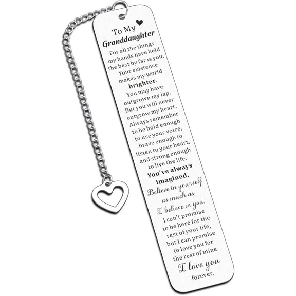 Grandma gifts for granddaughter, gifts for grandchildren, bookmarks for kids to read to, Valentine's Day graduation birthday gifts for granddaughter