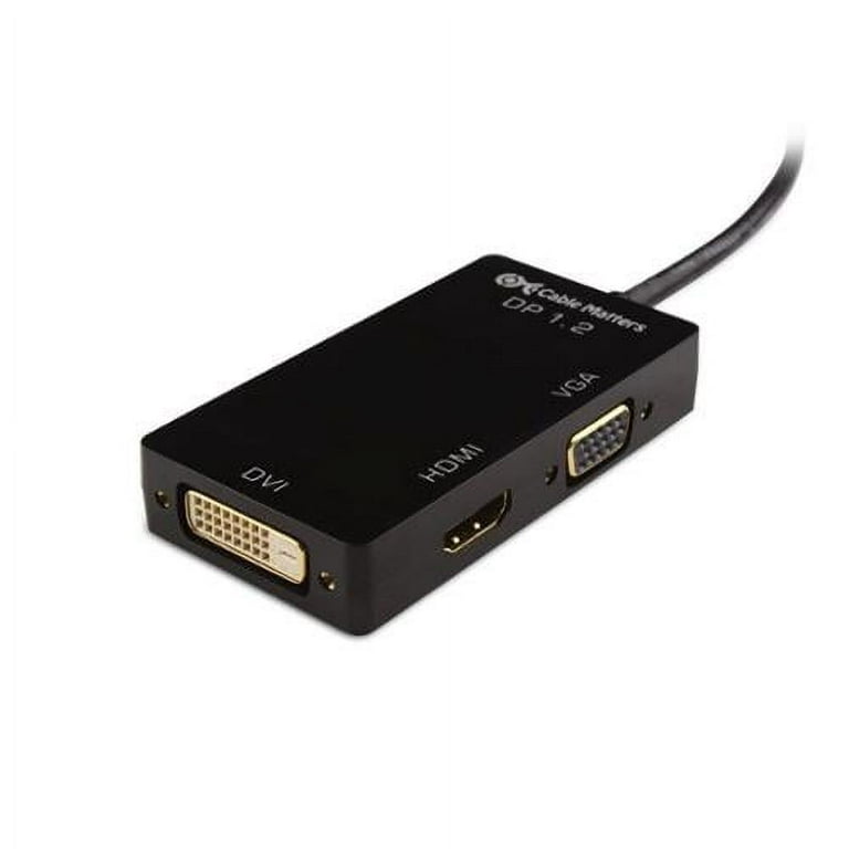  Cable Matters DisplayPort to HDMI Adapter with VGA and DVI  3-in-1 Adapter - Supporting 4K Resolution via HDMI : Electronics