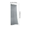 thumbnail image 3 of Outdoor Waterproof Curtain for Patio and Porch with Rain Protection and Semi Shade(Gray), 3 of 6
