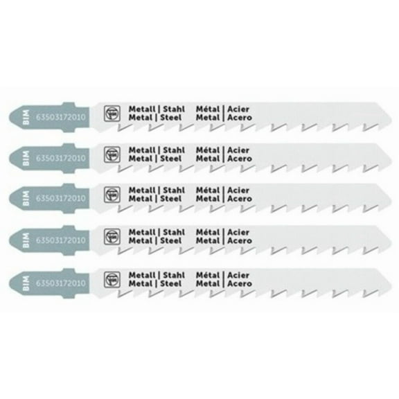Fein 3 Inch 10-16 Tpi Bimetal Jigsaw Blades, 5 Pack