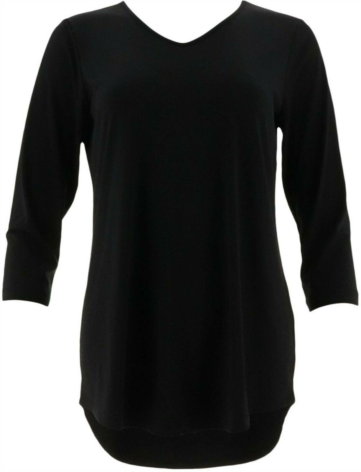 Joan Rivers Jersey Knit 3/4 Slv Top Shirt Tail Hem Women's A299349 ...