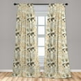 thumbnail image 5 of Ambesonne World Map Curtains, Vintage Globe, Pair of 28"x84", Beige Olive Green, 5 of 5