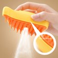 thumbnail image 2 of Cat Steam Brush, 3 in 1 Steamy Cat Brush Cleanser Vapor for Dogs, Cat Mist Brush, Self Cleaning Cat Steam Brush Hair Comb for Cats Pets Shedding (Mango-Green), 2 of 5
