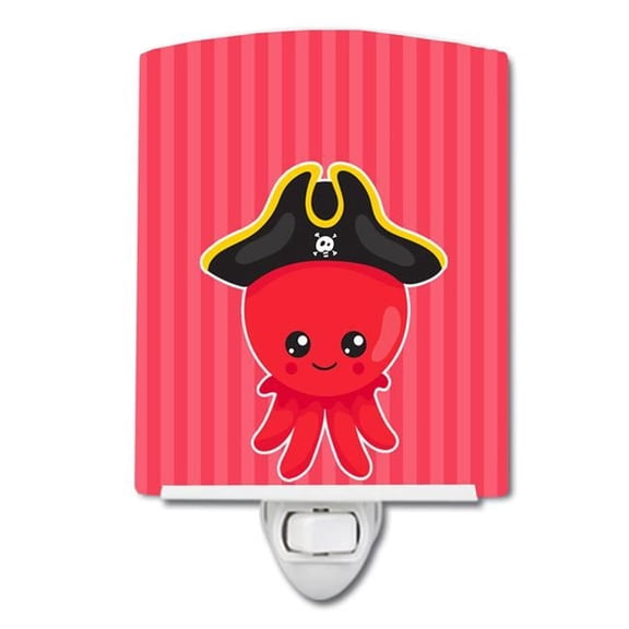 Nautical Pirate Octopus Ceramic Night Light