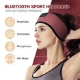 thumbnail image 4 of LC-dolida Auriculares para Dormir con Diadema Bluetooth, Auriculares Inalámbricos con Altavoces Estéreo HD Ultrafinos, Perfectos para Personas que Duermen de Lado, Deportes, Yoga y Viajes, 4 of 6