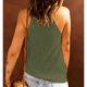 thumbnail image 4 of Camiseta sin mangas de punto para mujer, cuello redondo, Color puro, camisas sin mangas informales de verano para uso diario, 4 of 6