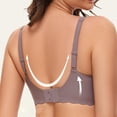 thumbnail image 4 of Floral Wireless Bra for Women Deep V Comfort Wirefree T-Shirt Bra Full Coverage Support Seamless Wavy Womens Jelly Bras Everyday Bralettes, 4 of 5